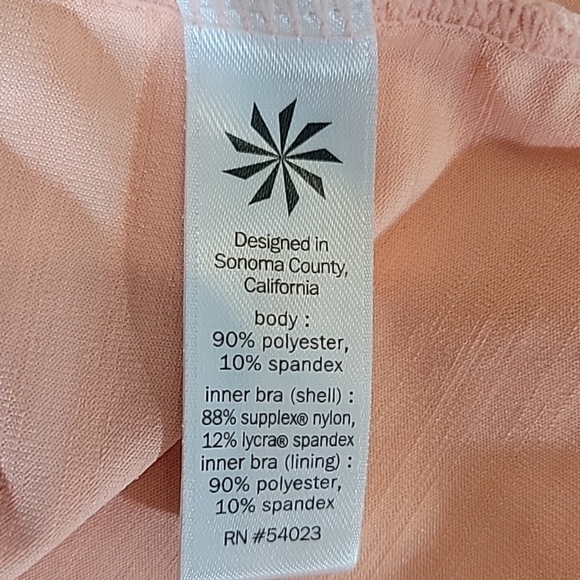 Athleta Swift Reach & Restore Tank Top, Energetic Peach SIZE XS - Picture 5 of 7